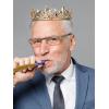imageSWEETV Birthday King Crown and Sash Royal Gold King Crown for Men Party Decoration Prom Birthday Gifts for Men King Pageant Crown GoldGold Clear