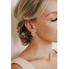 imageSWEETV Marquise Bridal Wedding Earrings for Brides Bridesmaids Crystal Cubic Zirconia Rhinestone Cluster Stud Earrings for Women PromSilver