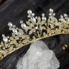 imageSWEETV Princess Tiaras and Crowns for WomenGirlsand Brides Perfect for WeddingBirthday PartyPageantsQuinceanerasPromsPhotoshoots and Special Costume Hair Styling AccessoriesGold