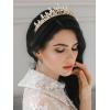 imageSWEETV Princess Tiaras and Crowns for WomenGirlsand Brides Perfect for WeddingBirthday PartyPageantsQuinceanerasPromsPhotoshoots and Special Costume Hair Styling AccessoriesGold