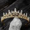imageSWEETV Princess Tiaras and Crowns for WomenGirlsand Brides Perfect for WeddingBirthday PartyPageantsQuinceanerasPromsPhotoshoots and Special Costume Hair Styling AccessoriesGoldPink