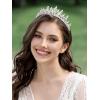 imageSWEETV Princess Tiaras and Crowns for WomenGirlsand Brides Perfect for WeddingBirthday PartyPageantsQuinceanerasPromsPhotoshoots and Special Costume Hair Styling AccessoriesSilver