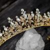 imageSWEETV Princess Tiaras and Crowns for WomenGirlsand Brides Perfect for WeddingBirthday PartyPageantsQuinceanerasPromsPhotoshoots and Special Costume Hair Styling AccessoriesGoldPink