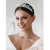 imageSWEETV Princess Tiaras and Crowns for WomenGirlsand Brides Perfect for WeddingBirthday PartyPageantsQuinceanerasPromsPhotoshoots and Special Costume Hair Styling AccessoriesSilver