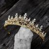 imageSWEETV Princess Tiaras and Crowns for WomenGirlsand Brides Perfect for WeddingBirthday PartyPageantsQuinceanerasPromsPhotoshoots and Special Costume Hair Styling AccessoriesGoldPink