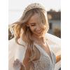 imageSWEETV Princess Tiaras and Crowns for WomenGirlsand Brides Perfect for WeddingBirthday PartyPageantsQuinceanerasPromsPhotoshoots and Special Costume Hair Styling AccessoriesGold