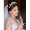 imageSWEETV Princess Tiaras and Crowns for WomenGirlsand Brides Perfect for WeddingBirthday PartyPageantsQuinceanerasPromsPhotoshoots and Special Costume Hair Styling AccessoriesSilver