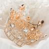 imageSWEETV Rose Gold Queen Crown for Women Baroque Crown for Cake Topper Costume Accessories for Wedding Brithday Party Babyshower Pageant4 Rose Gold
