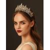 imageSWEETV Tiara Crown for Women Girls Wedding Tiara for Bride Princess Hair Accessories for Birthday Prom Party Quinceanera