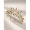imageSWEETV Tiara Crown for Women Girls Wedding Tiara for Bride Princess Hair Accessories for Birthday Prom Party Quinceanera