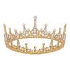 imageSWEETV Baroque Queen Crown for Women  Gold Tiaras and Crowns Rhinestone Costume Headpiece for Birthday Prom Wedding Halloween Party Penelope