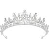 imageSWEETV Princess Tiaras and Crowns for WomenGirlsand Brides Perfect for WeddingBirthday PartyPageantsQuinceanerasPromsPhotoshoots and Special Costume Hair Styling AccessoriesSilver