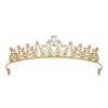 imageSWEETV Tiara Crown for Little GirlsPrincess Tiara Dress Up DiademWedding Tiara for Flower Girls Crystal Hair Accessories for Birthday Pageant Prom Party Celebration Gold