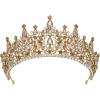 imageSWEETV Tiara Crown for Women Girls Wedding Tiara for Bride Princess Hair Accessories for Birthday Prom Party Quinceanera