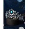 imageSWEETV Celestial Witch Crown for Women Gothic Queen Crowns Womens Dark Tiara Headband Tiaras for Cosplay Headpiece Hair Accessory for Halloween Prom Cosplay Coven LegacySelenes Covenant