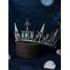 imageSWEETV Celestial Witch Crown for Women Gothic Queen Crowns Womens Dark Tiara Headband Tiaras for Cosplay Headpiece Hair Accessory for Halloween Prom Cosplay Coven LegacyStella Prophecy