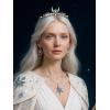 imageSWEETV Celestial Witch Crown for Women Gothic Queen Crowns Womens Dark Tiara Headband Tiaras for Cosplay Headpiece Hair Accessory for Halloween Prom Cosplay Coven LegacyLuna Oblivion