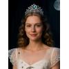 imageSWEETV Celestial Witch Crown for Women Gothic Queen Crowns Womens Dark Tiara Headband Tiaras for Cosplay Headpiece Hair Accessory for Halloween Prom Cosplay Coven LegacySelenes Covenant