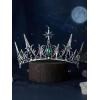 imageSWEETV Celestial Witch Crown for Women Gothic Queen Crowns Womens Dark Tiara Headband Tiaras for Cosplay Headpiece Hair Accessory for Halloween Prom Cosplay Coven LegacyStella Prophecy