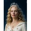 imageSWEETV Celestial Witch Crown for Women Gothic Queen Crowns Womens Dark Tiara Headband Tiaras for Cosplay Headpiece Hair Accessory for Halloween Prom Cosplay Coven LegacyCoven Legacy