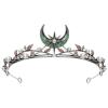 imageSWEETV Celestial Witch Crown for Women Gothic Queen Crowns Womens Dark Tiara Headband Tiaras for Cosplay Headpiece Hair Accessory for Halloween Prom Cosplay Coven LegacyLuna Oblivion