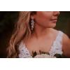imageSWEETV Wedding Bridal Chandelier Earrings Crystal Rhinestone Drop Dangle Earrings for Women Brides02Silver