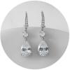 imageSWEETV Teardrop Bridal Earrings for Wedding Brides Bridesmaids Pear Shaped Dangle Drop Earrings for Women Prom Formal PartyStyle3