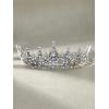 imageSWEETV Crystal Wedding Tiara for Women Royal Queen Crown Headband Rhinestone Princess Hair Accessories for Prom Birthday7purple Iridescent  Antique Silver