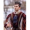 imageSWEETV King Crown for Men Spades ACE Tiara Medieval Black Diadem Metal Rhinestone Headpieces Costume Accessories for Prom Cosplay Wedding Party Birthday Halloween Black RedBlcak Red