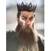 imageSWEETV King Crown for Men Spades ACE Tiara Medieval Black Diadem Metal Rhinestone Headpieces Costume Accessories for Prom Cosplay Wedding Party Birthday Halloween Black RedBlcak Red