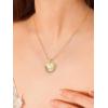imageInitial Seashell Necklace for Women 14k Gold Plated Trendy Dianty Necklace for Summer Vacation Beach Womens Jewelry GiftLetter A