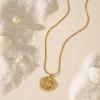 imageInitial Seashell Necklace for Women 14k Gold Plated Trendy Dianty Necklace for Summer Vacation Beach Womens Jewelry GiftLetter J