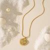 imageInitial Seashell Necklace for Women 14k Gold Plated Trendy Dianty Necklace for Summer Vacation Beach Womens Jewelry GiftLetter K