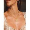 imageInitial Seashell Necklace for Women 14k Gold Plated Trendy Dianty Necklace for Summer Vacation Beach Womens Jewelry GiftLetter K
