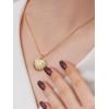 imageInitial Seashell Necklace for Women 14k Gold Plated Trendy Dianty Necklace for Summer Vacation Beach Womens Jewelry GiftLetter M