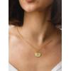 imageInitial Seashell Necklace for Women 14k Gold Plated Trendy Dianty Necklace for Summer Vacation Beach Womens Jewelry GiftLetter S