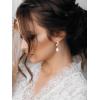 imageSWEETV Pearl Wedding Bridal Earrings for Brides Bridesmaids Pearl Drop Earrings for Women Dangling Prom Formal Party Jewelry GiftsStyle1