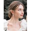 imageSWEETV Pearl Wedding Bridal Earrings for Brides Bridesmaids Pearl Drop Earrings for Women Dangling Prom Formal Party Jewelry GiftsStyle1