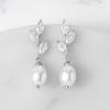 imageSWEETV Pearl Wedding Bridal Earrings for Brides Bridesmaids Pearl Drop Earrings for Women Dangling Prom Formal Party Jewelry GiftsStyle1