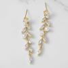 imageSWEETV Pearl Wedding Bridal Earrings for Brides Bridesmaids Pearl Drop Earrings for Women Dangling Prom Formal Party Jewelry GiftsStyle3Gold