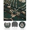 imageSWEETV Flapper Dresses 1920s Dresses for WomenCrew Neck Great Gatsby Dresses with Sleeve Roaring 20s Dress for Harlem NightsGreen
