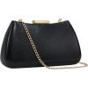 imageDressy Clutch Purses for Women Formal PU Leather Bags Evening Clutch Handbag for Weddings Proms and PartiesBlack