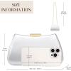 imageDressy Clutch Purses for Women Formal PU Leather Bags Evening Clutch Handbag for Weddings Proms and PartiesSilver