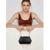 imageEvening Clutch Purses for Women Formal PU Leather Handbag with Chain Strap for Weddings Proms and PartiesBlack