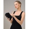 imageEvening Clutch Purses for Women Formal PU Leather Handbag with Chain Strap for Weddings Proms and PartiesBlack