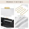 imageEvening Clutch Purses for Women Formal PU Leather Handbag with Chain Strap for Weddings Proms and PartiesSilver
