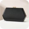 imageEvening Clutch Purses for Women Formal PU Leather Handbag with Chain Strap for Weddings Proms and PartiesBlack