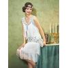 imageSWEETV 1920s Sleeveless Flapper Dresses Scoop Neck Great Gatsby Dresses Fringed Sequin Roaring 20s Dress Cocktail Dress
