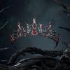 imageSWEETV Halloween Crown  Vines of the Underworld Black Gothic Tiara for Women ampamp Girls Baroque Crown for Costume PartyMidnight Vine