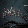 imageSWEETV Halloween Crown  Vines of the Underworld Black Gothic Tiara for Women ampamp Girls Baroque Crown for Costume PartyMidnight Vine